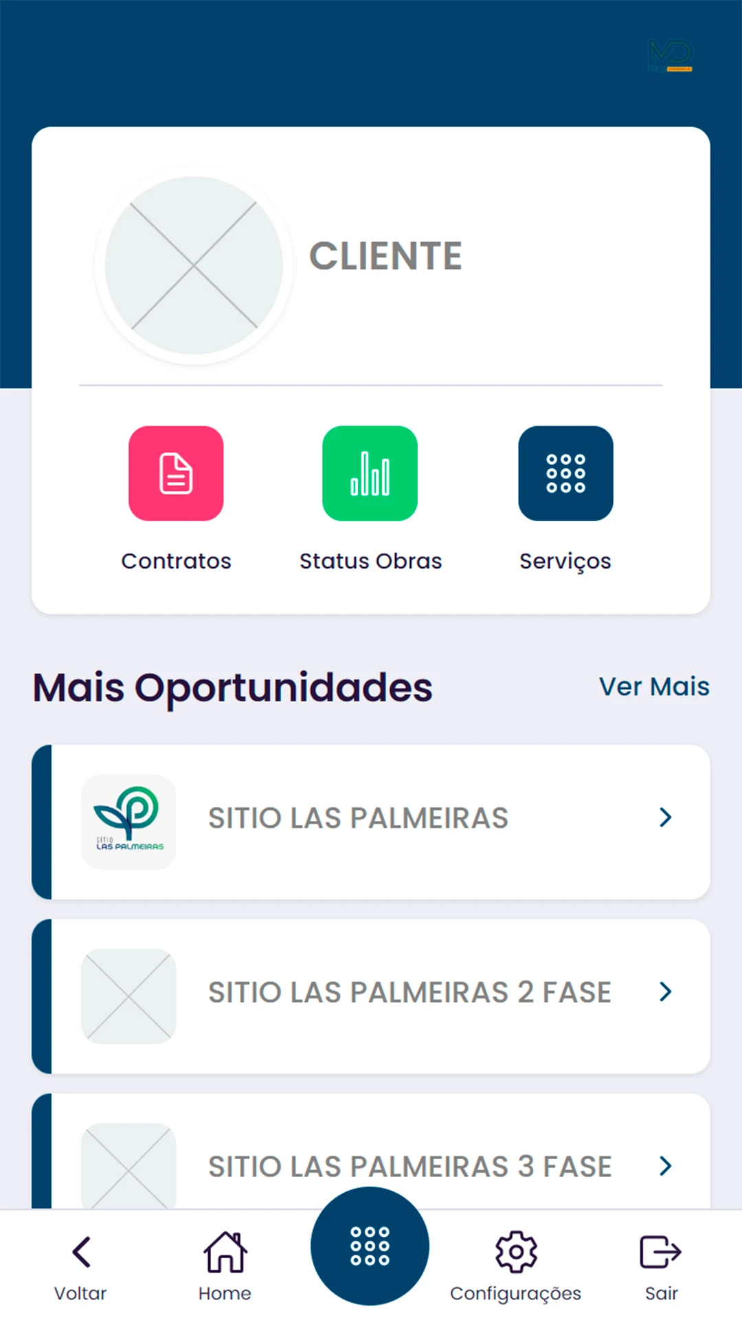 Área do Cliente - MD Prime screenshot