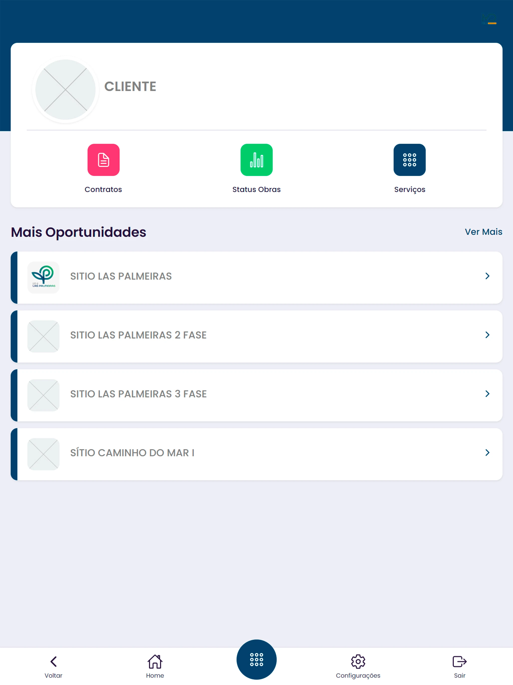 Área do Cliente - MD Prime screenshot